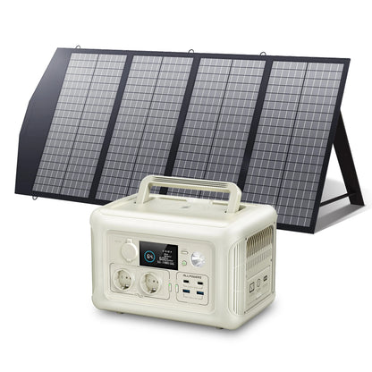 Solar generator with solar panels - Horizon Survival Co