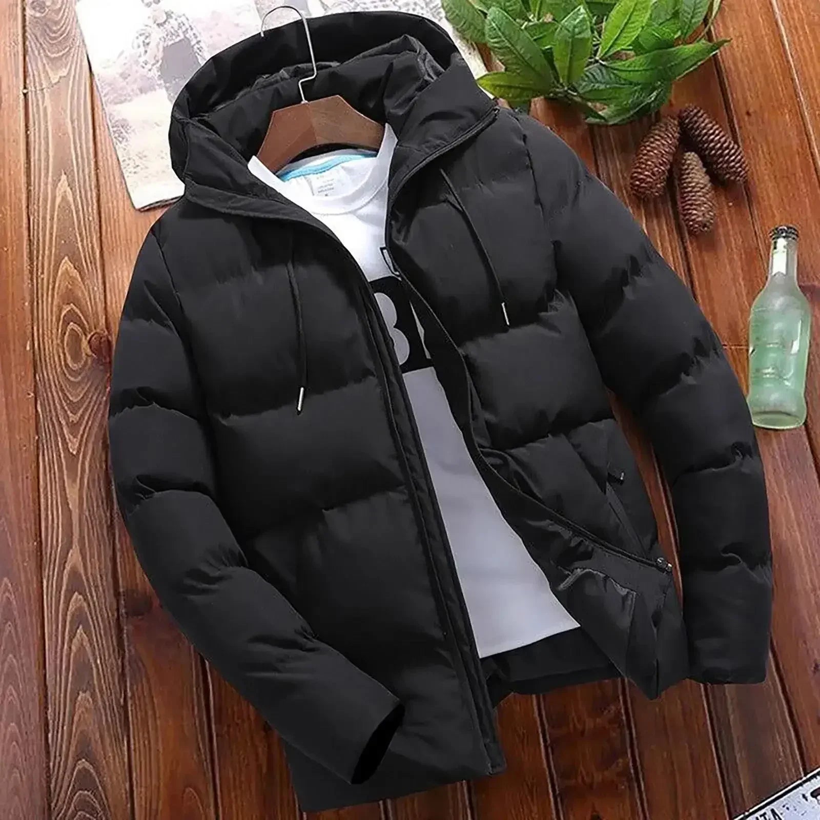 Thick Puffer Hooded Jacket  for men - Horizon Survival Co