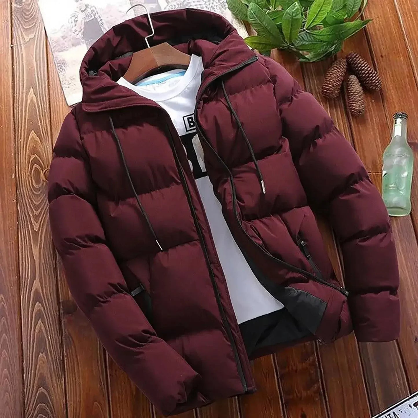 Thick Puffer Hooded Jacket  for men - Horizon Survival Co